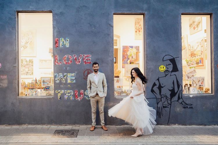 החתונה של קטיה גלפמן ודולב הדר (צילום: עידן מרציאנו)