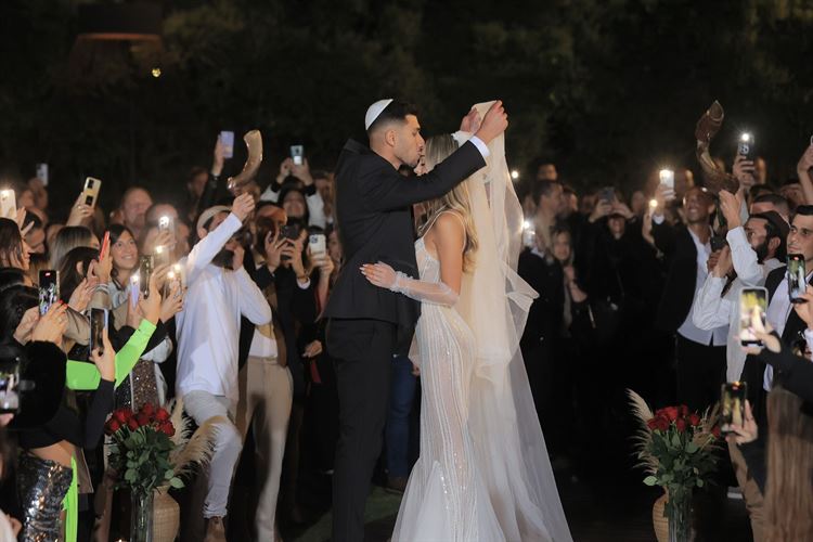 החתונה של עמית חסון וירדן כהן (צילום: אלון אנקונינה)