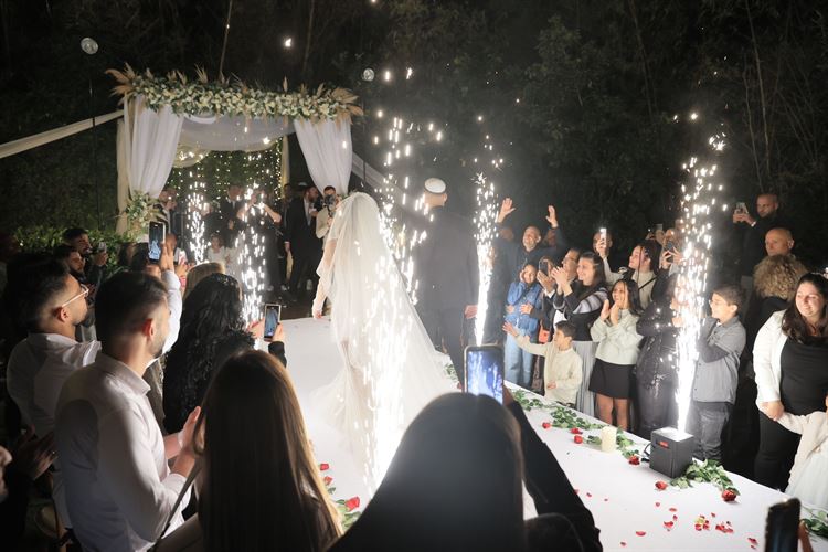 החתונה של עמית חסון וירדן כהן (צילום: אלון אנקונינה)