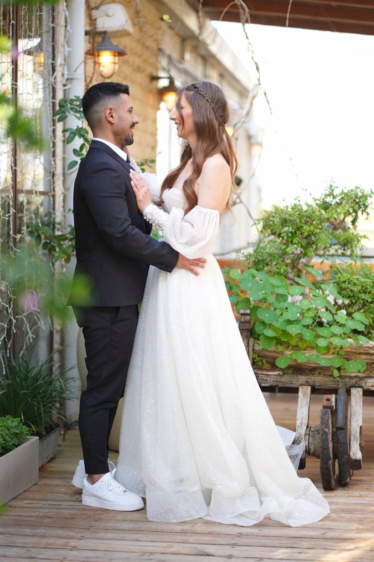 החתונה של אלינה חאיט ושלום ג'רבי (צילום: אייל צלמים)