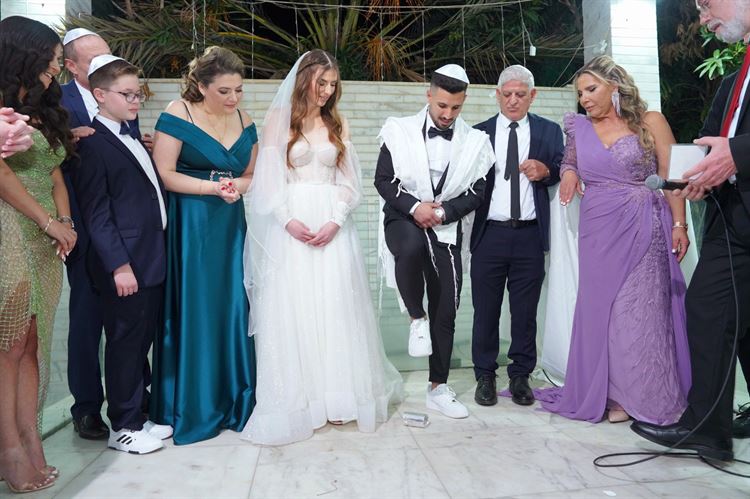 החתונה של אלינה חאיט ושלום ג'רבי (צילום: אייל צלמים)