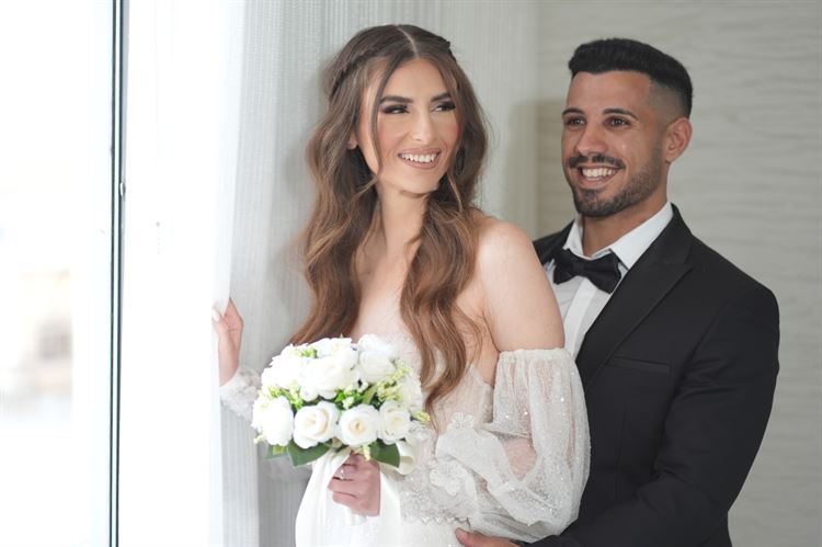 החתונה של אלינה חאיט ושלום ג'רבי (צילום: אייל צלמים)