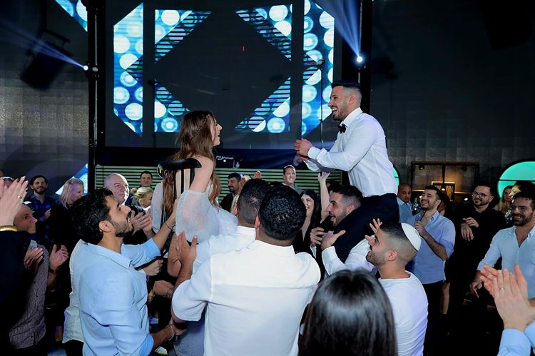 החתונה של אלינה חאיט ושלום ג'רבי (צילום: אייל צלמים)