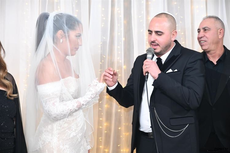 החתונה של דניאל רובין ועמית זינו (צילום: גל הפקות)