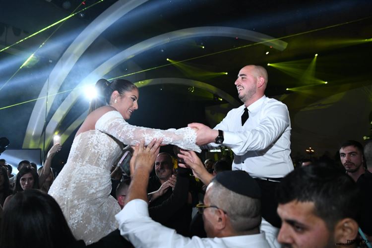 החתונה של דניאל רובין ועמית זינו (צילום: גל הפקות)
