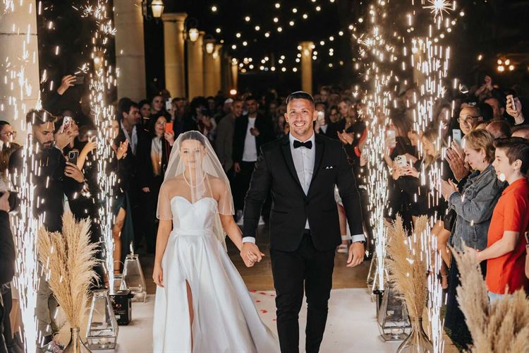 החתונה של אמילי ומיכאל (צילום: עומר שפירא)