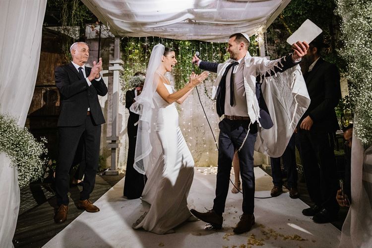 החתונה של חן ותומר (צילום: מורן מעיין)