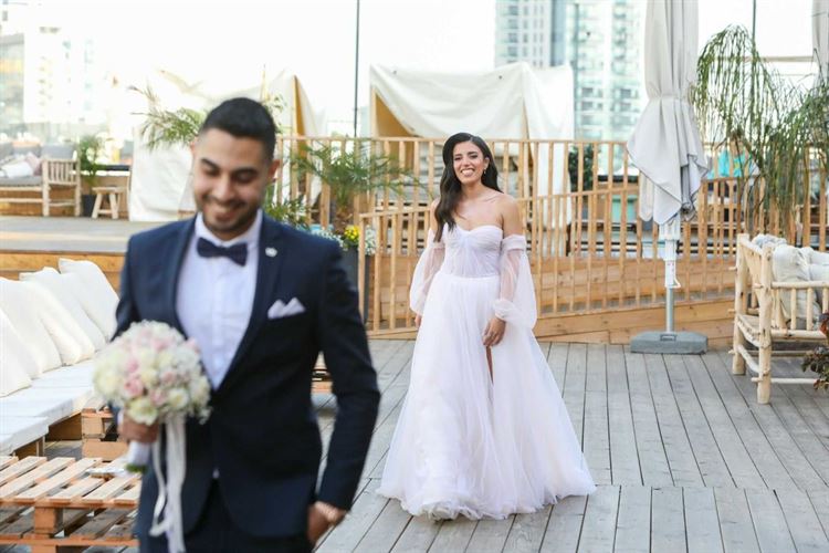 החתונה של גל ולירן (צילום: אספוסה)