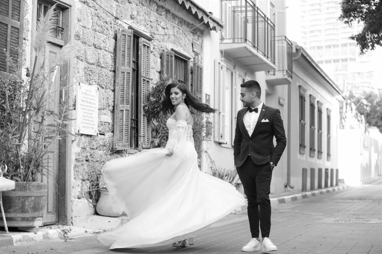 החתונה של גל ולירן (צילום: אספוסה)