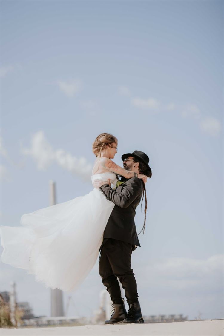 החתונה של אלעד ודריה (צילום: עידו סיטבון)