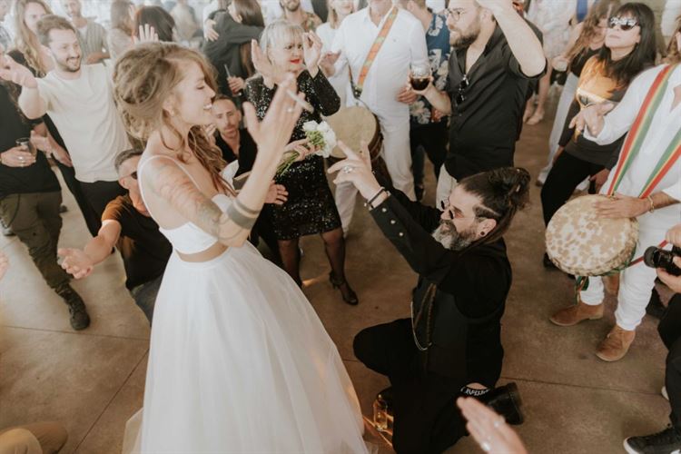 החתונה של אלעד ודריה (צילום: עידו סיטבון)