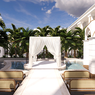 חתונה עם בריכה